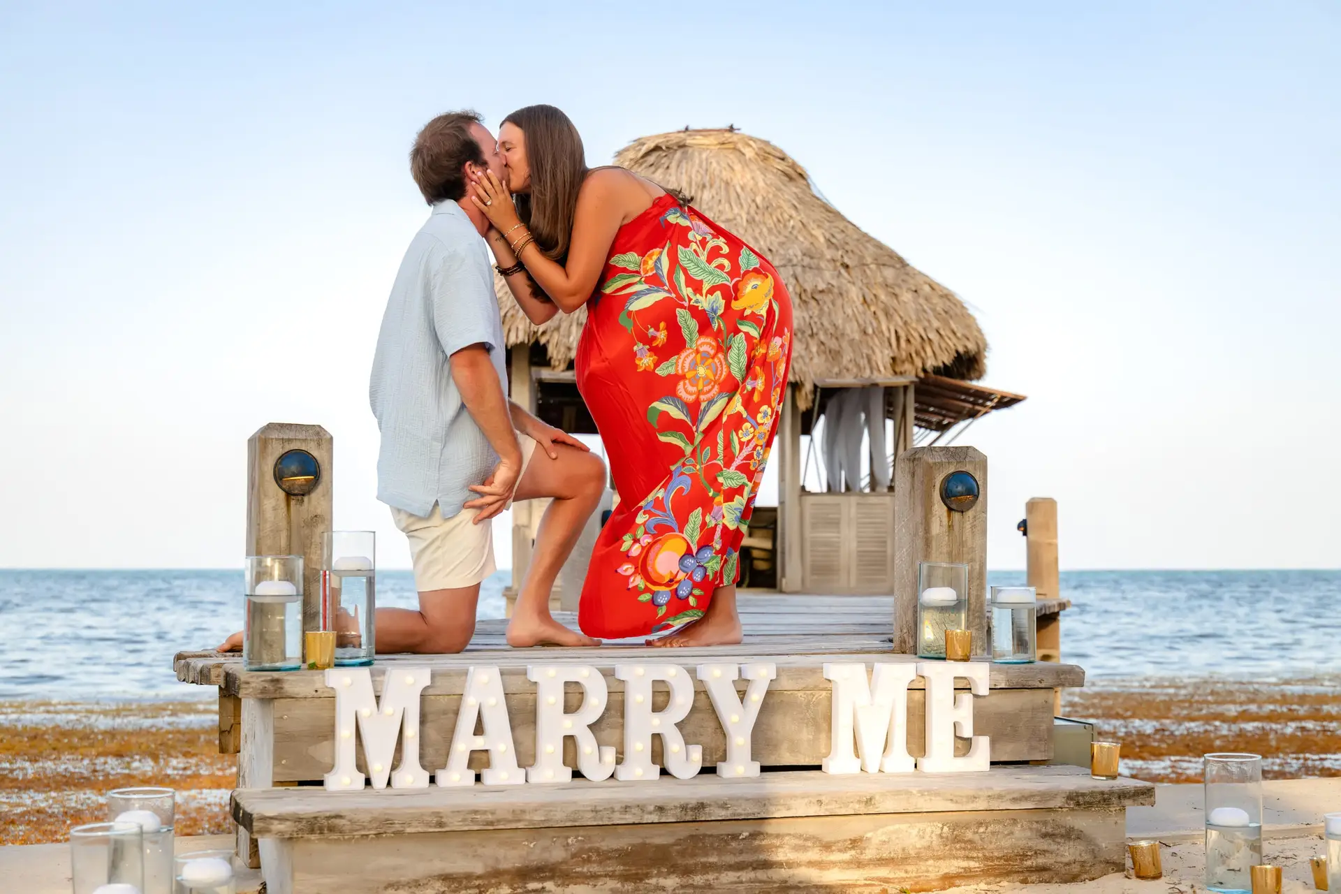 kody & anna surprise proposal victoria house san pedro ambergris caye belize selections 24